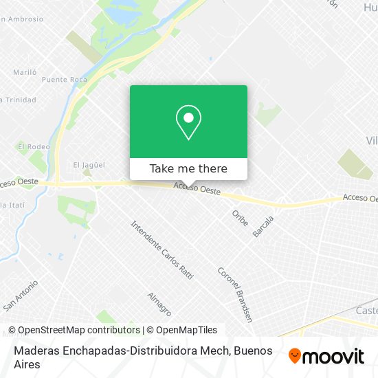 Maderas Enchapadas-Distribuidora Mech map