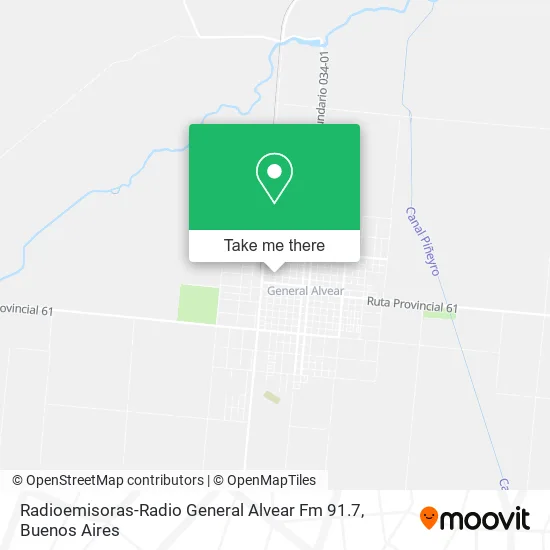 Mapa de Radioemisoras-Radio General Alvear Fm 91.7
