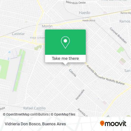 Vidrieria Don Bosco map