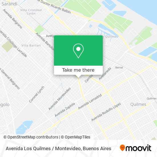 Mapa de Avenida Los Quilmes / Montevideo
