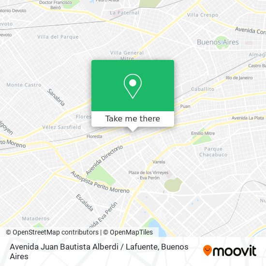 Avenida Juan Bautista Alberdi / Lafuente map