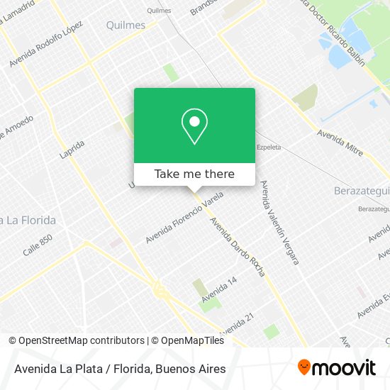 Avenida La Plata / Florida map