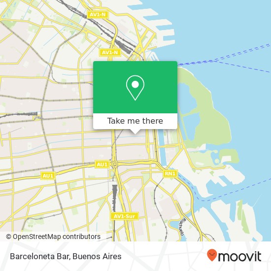Barceloneta Bar map