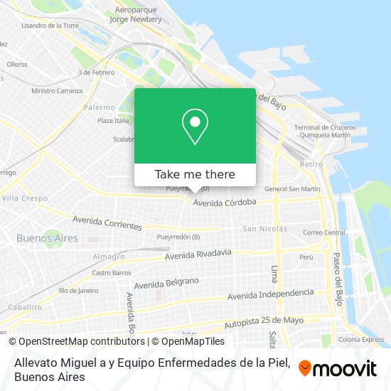 Allevato Miguel a y Equipo Enfermedades de la Piel map