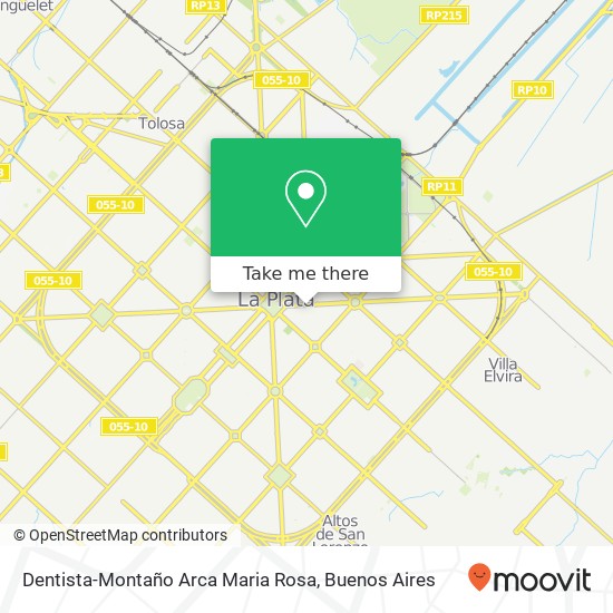 Dentista-Montaño Arca Maria Rosa map