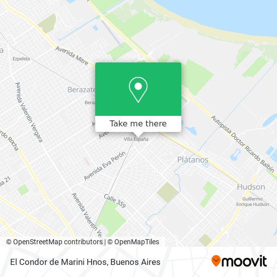 Mapa de El Condor de Marini Hnos