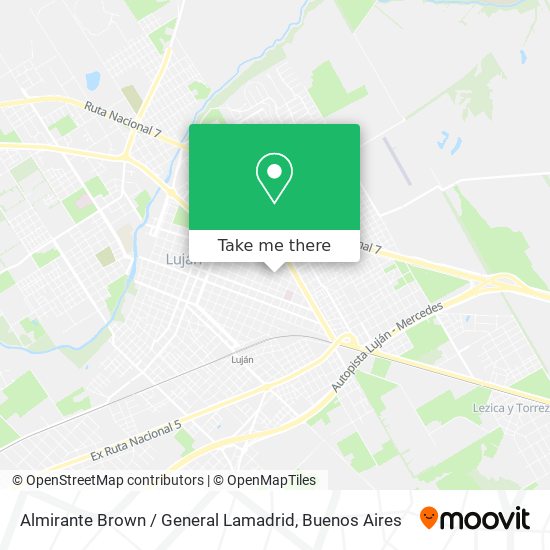 Almirante Brown / General Lamadrid map