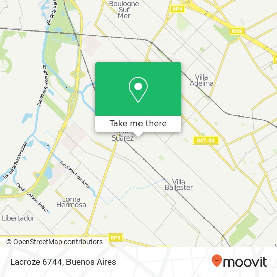 Lacroze 6744 map