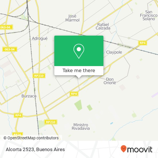 Alcorta 2523 map