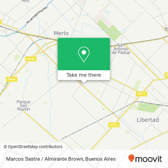 Mapa de Marcos Sastre / Almirante Brown