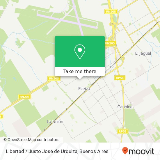 Mapa de Libertad / Justo José de Urquiza