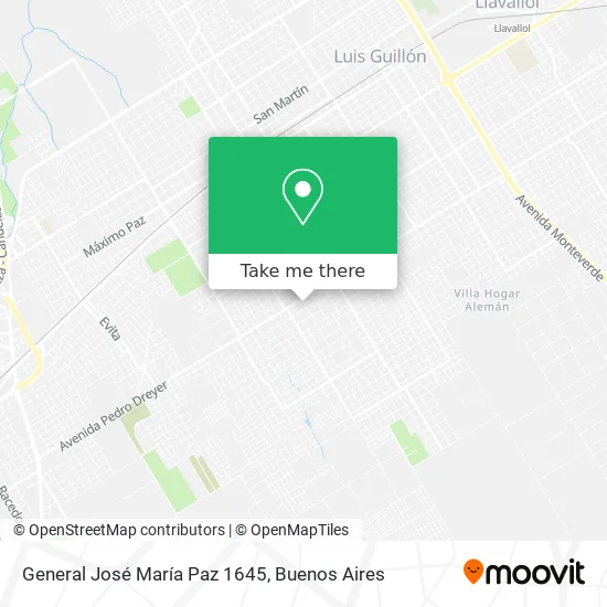 Mapa de General José María Paz 1645