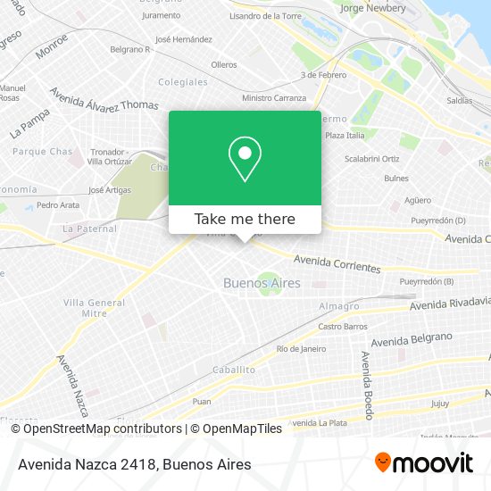 Mapa de Avenida Nazca 2418