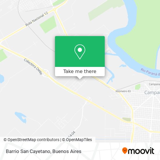 Barrio San Cayetano map