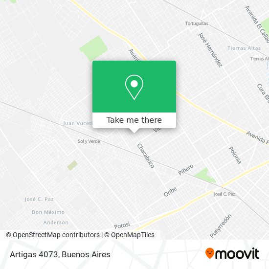 Artigas 4073 map