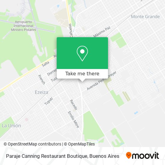 Paraje Canning Restaurant Boutique map