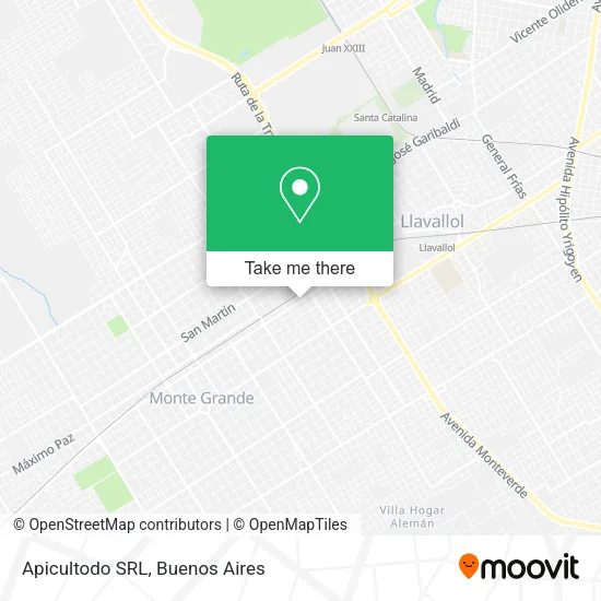 Mapa de Apicultodo SRL