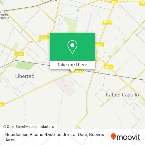 Mapa de Bebidas sin Alcohol-Distribuidor Lor Dam