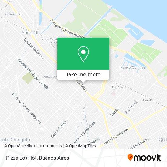Mapa de Pizza Lo+Hot