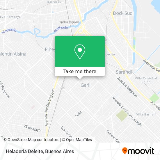 Mapa de Heladeria Deleite