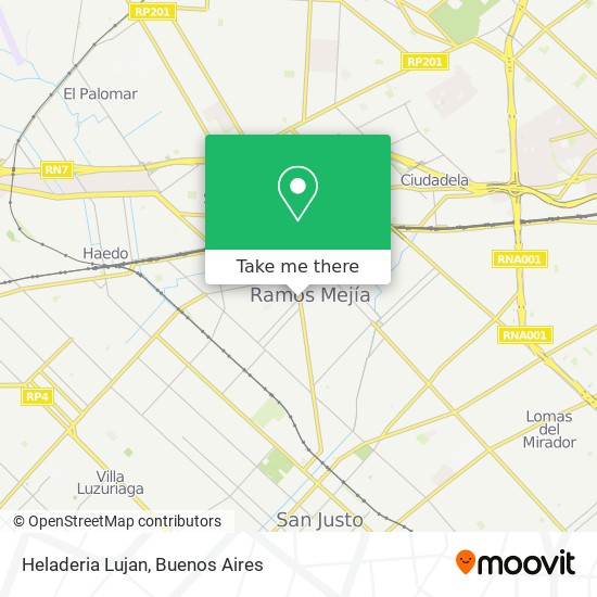 Heladeria Lujan map