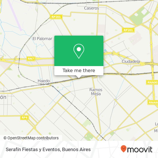 Serafín Fiestas y Eventos map