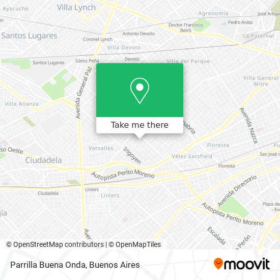 Parrilla Buena Onda map