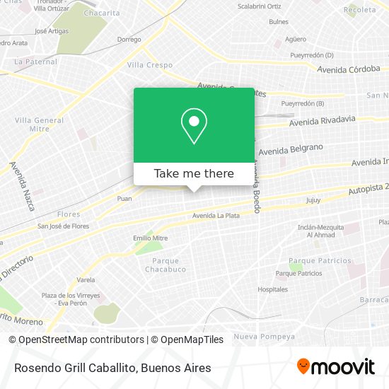 Mapa de Rosendo Grill Caballito