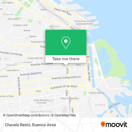 Chavela Restó map