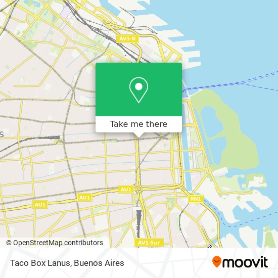 Taco Box Lanus map