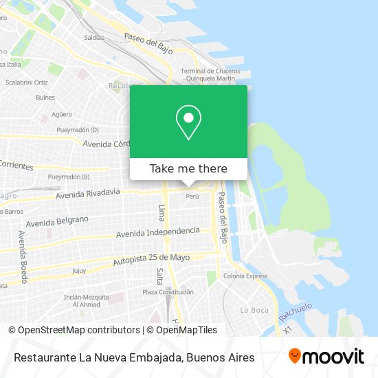 Restaurante La Nueva Embajada map