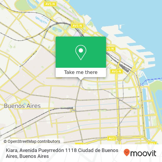 Kiara, Avenida Pueyrredón 1118 Ciudad de Buenos Aires map