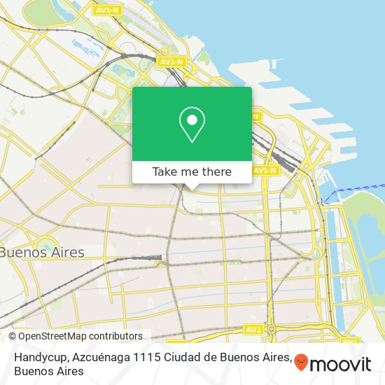 Mapa de Handycup, Azcuénaga 1115 Ciudad de Buenos Aires