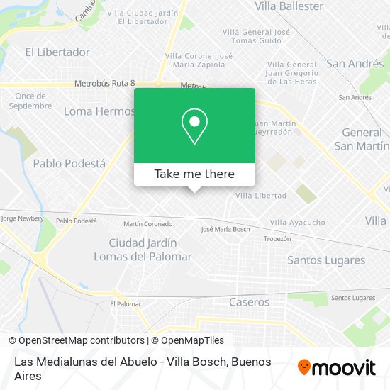 Las Medialunas del Abuelo - Villa Bosch map