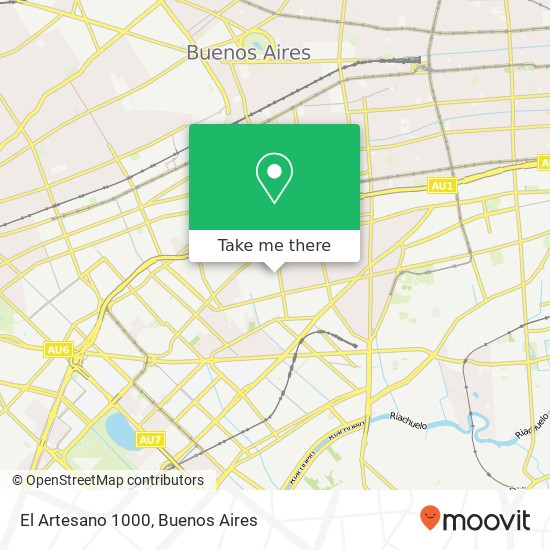 El Artesano 1000 map