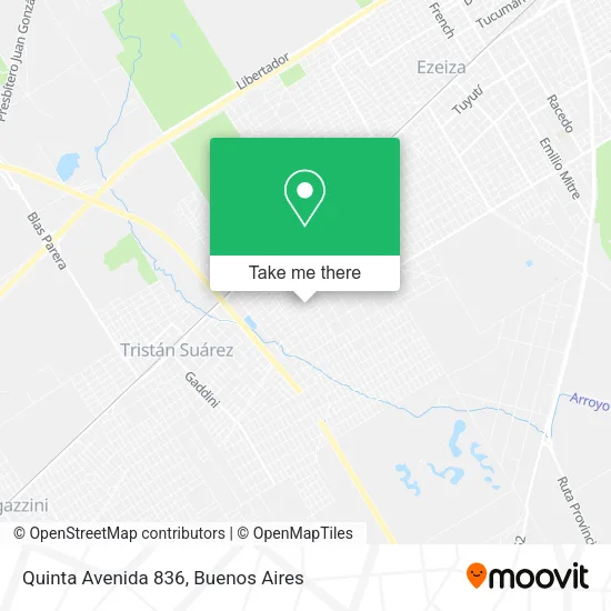 Mapa de Quinta Avenida 836