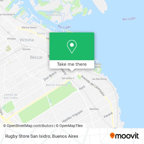 Rugby Store San Isidro map