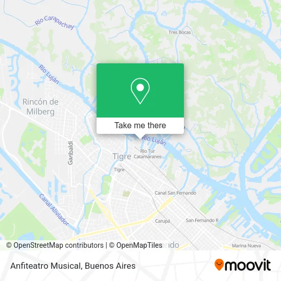 Anfiteatro Musical map