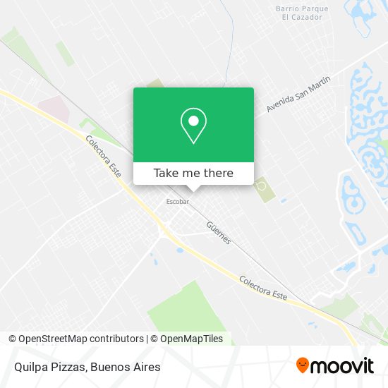 Quilpa Pizzas map