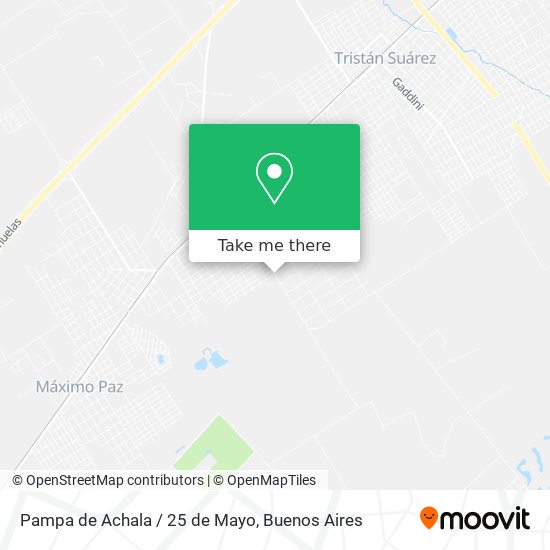Pampa de Achala / 25 de Mayo map