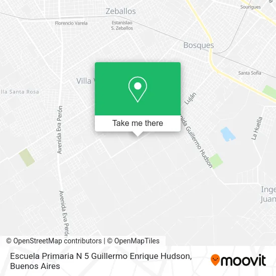 Escuela Primaria N 5 Guillermo Enrique Hudson map