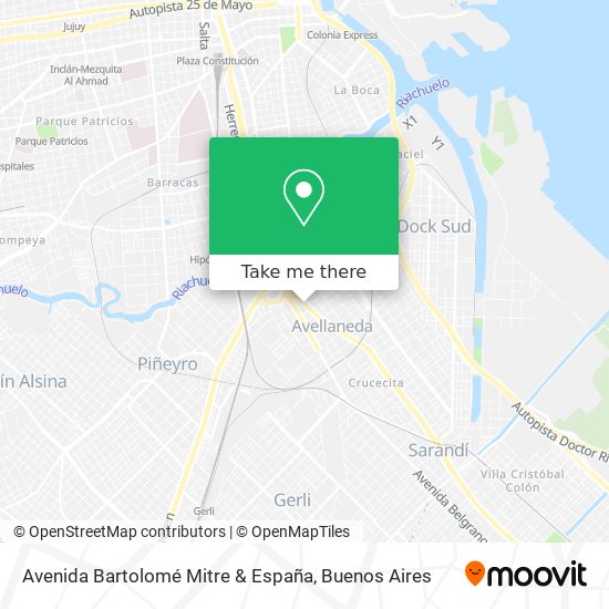 Avenida Bartolomé Mitre & España map