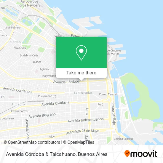 Mapa de Avenida Córdoba & Talcahuano