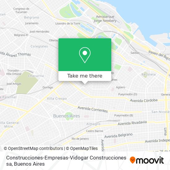 Mapa de Construcciones-Empresas-Vidogar Construcciones sa