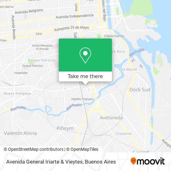 Avenida General Iriarte & Vieytes map