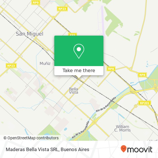 Maderas Bella Vista SRL map