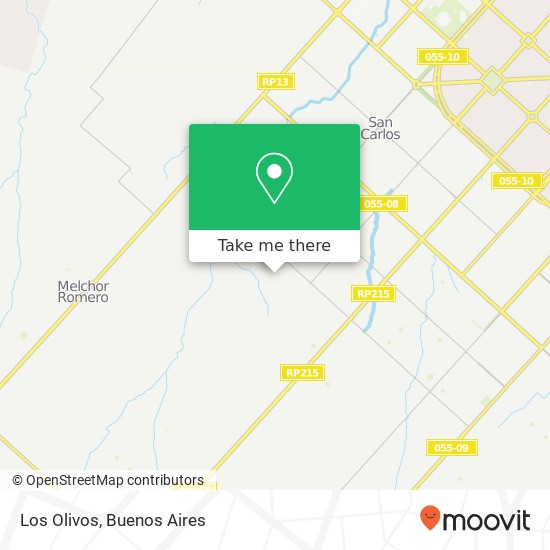 Los Olivos map