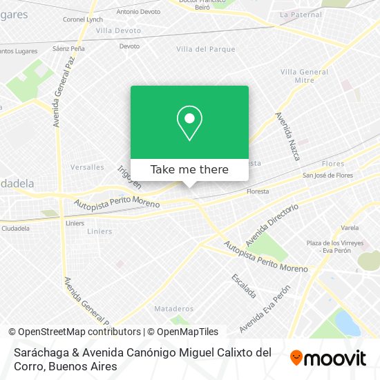 Saráchaga & Avenida Canónigo Miguel Calixto del Corro map