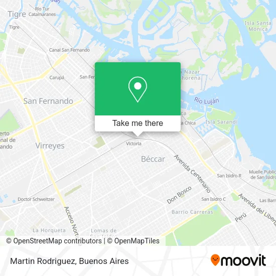 Mapa de Martin Rodriguez