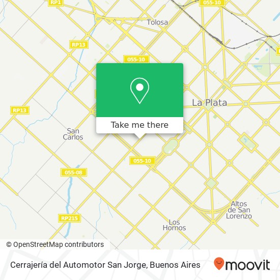 Cerrajería del Automotor San Jorge map